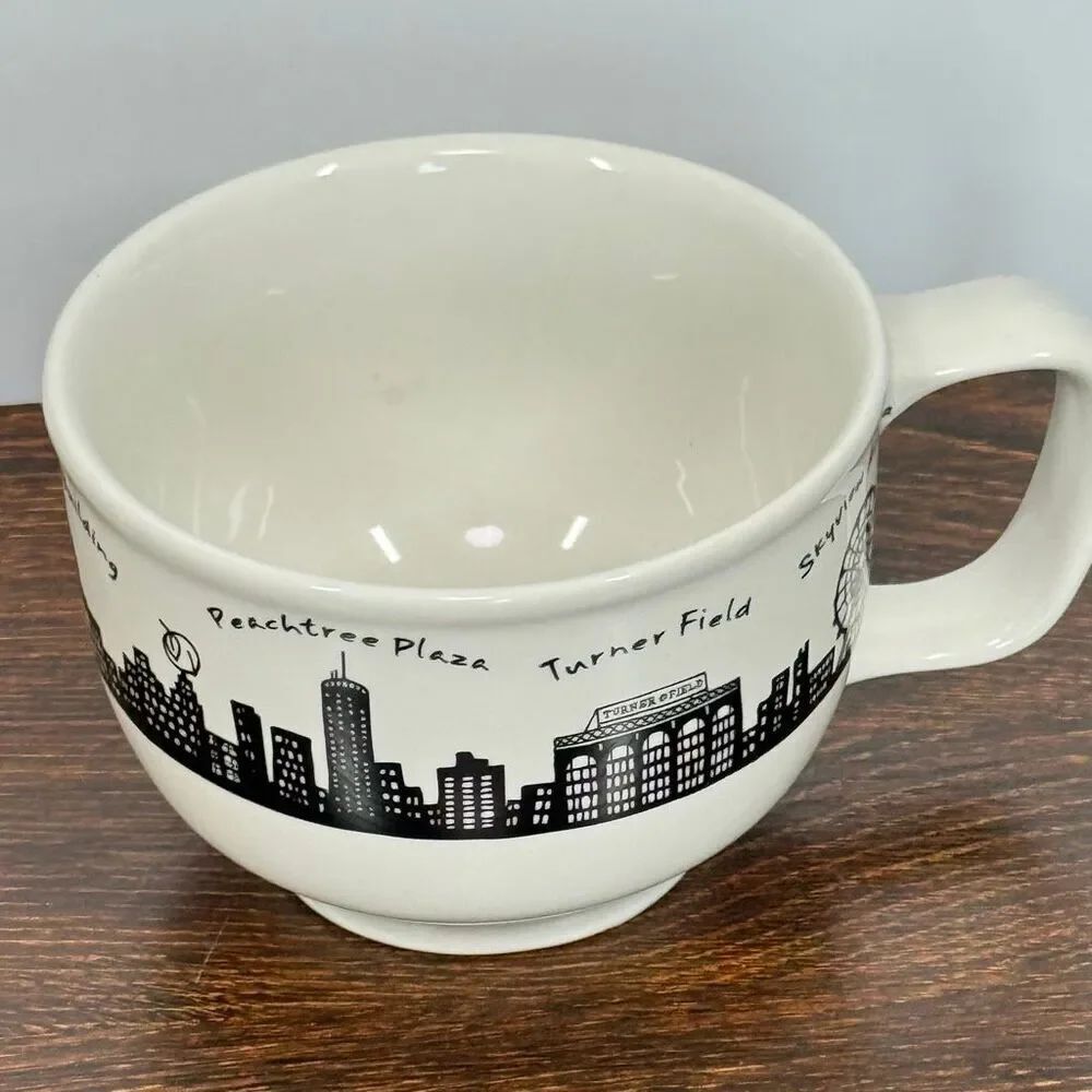 Fishs Eddy The Merchant Atlanta Georgia coffee cup 4.5x3.5"